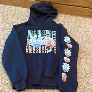 Rick and Morty Navy Hoodie